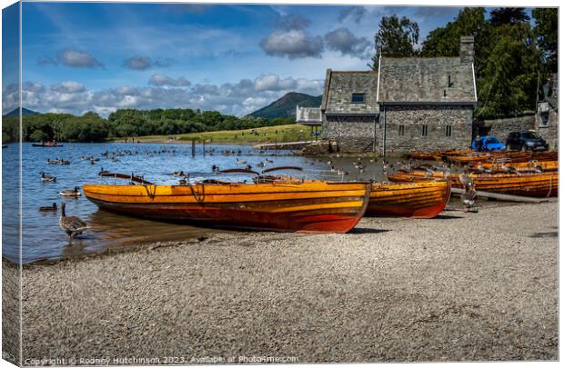 Rowing Boats for hire  Canvas Print by Rodney Hutchinson