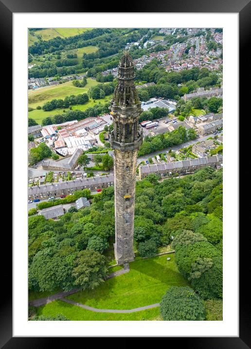 Wainhouse Tower Framed Mounted Print by Apollo Aerial Photography