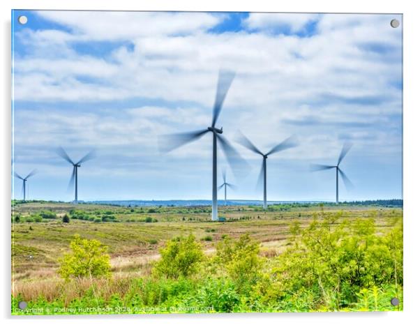 Wind Farm Acrylic by Rodney Hutchinson