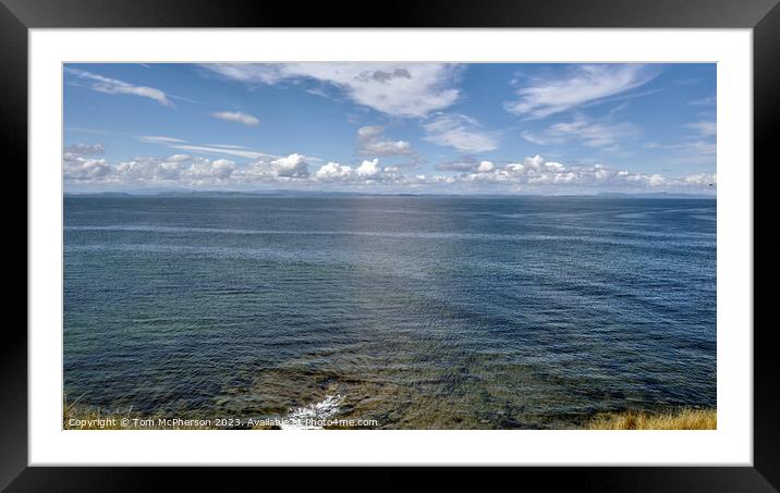 Dolphin's Playground: Moray Firth Framed Mounted Print by Tom McPherson