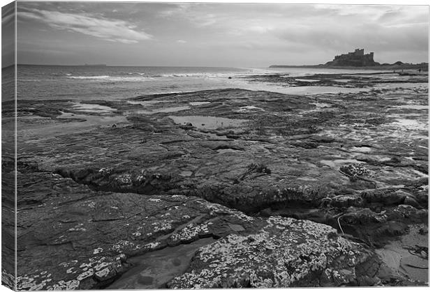 Bamburgh Castle No 2 Canvas Print by Stephen Wakefield