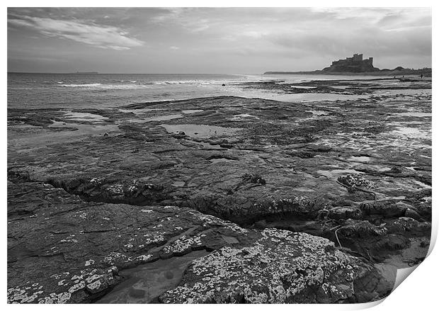 Bamburgh Castle No 2 Print by Stephen Wakefield