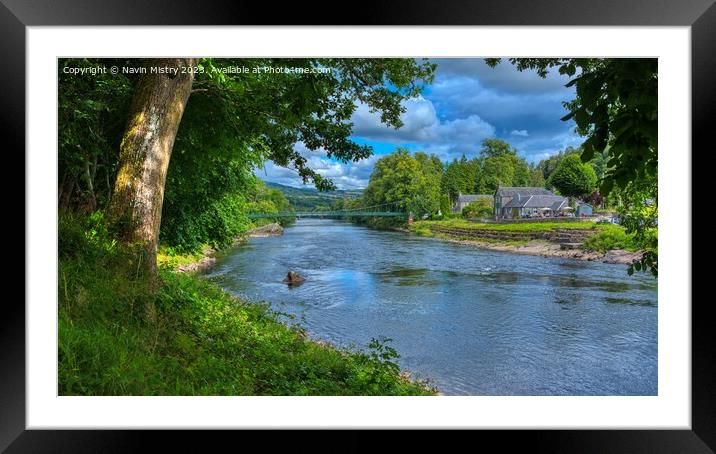 Port na Craig, Pitlochry Framed Mounted Print by Navin Mistry