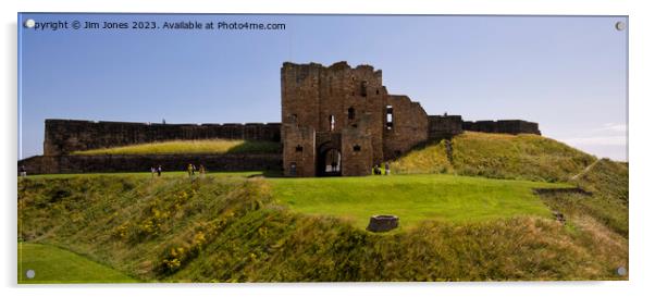 Tynemouth Castle Acrylic by Jim Jones