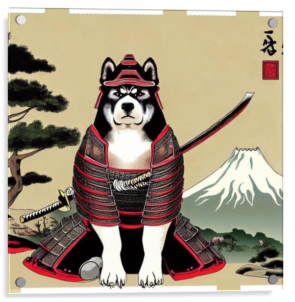 AKITA SAMURAI 2 Acrylic by OTIS PORRITT