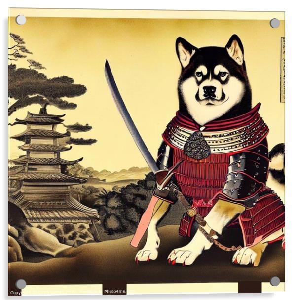 AKITA SAMURAI 3 Acrylic by OTIS PORRITT