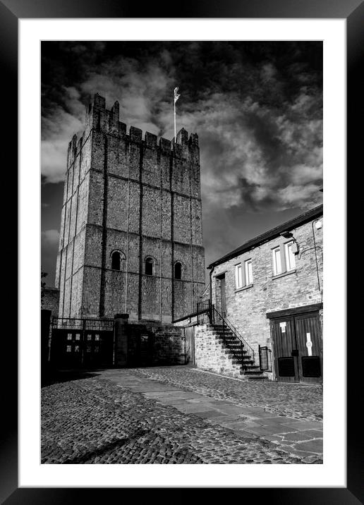 Richmond Castle Framed Mounted Print by Steve Smith