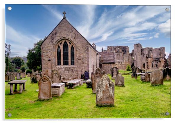 Easby, St Agatha's Church, Yorkshire Acrylic by Tim Hill