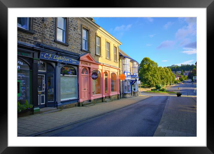 King Street Richmond North Yorkshire Framed Mounted Print by Steve Smith