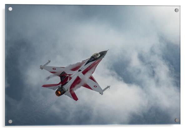 Danish Air Force F-16AM Fighting Falcon	 Acrylic by J Biggadike