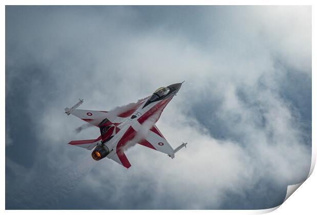 Danish Air Force F-16AM Fighting Falcon	 Print by J Biggadike