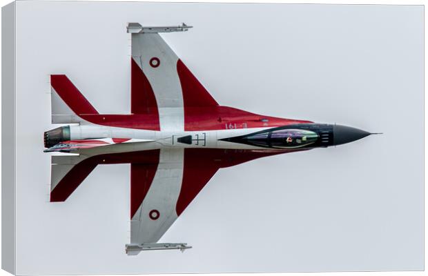 Danish Air Force F-16AM Fighting Falcon	 Canvas Print by J Biggadike