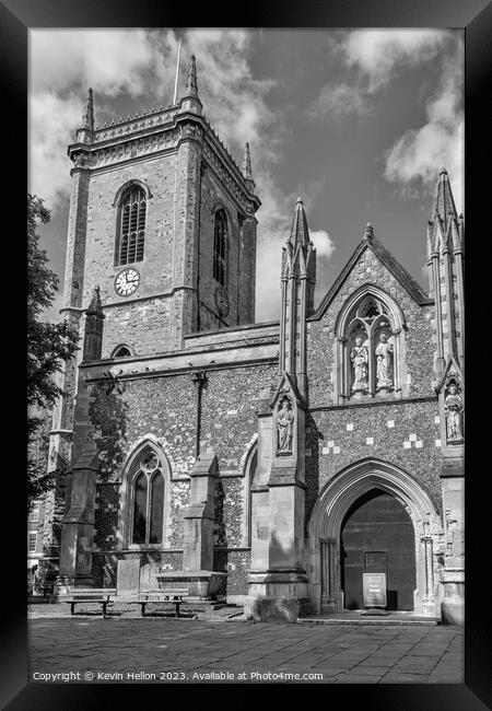 All Saints parish church, High Wycombe Framed Print by Kevin Hellon