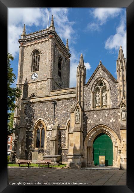 All Saints parish church, High Wycombe Framed Print by Kevin Hellon