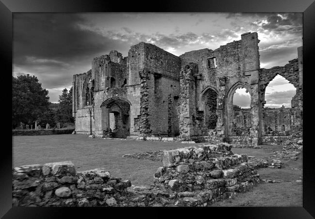 Easby Abbey Richmond North Yorkshire Framed Print by Steve Smith