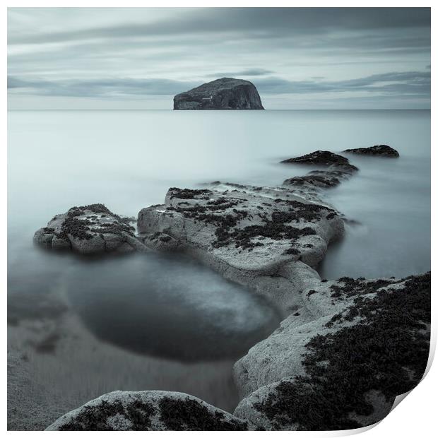 Bass Rock and the Cauldron  Print by Anthony McGeever