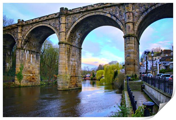 River Nidd Knaresborough Print by Steve Smith