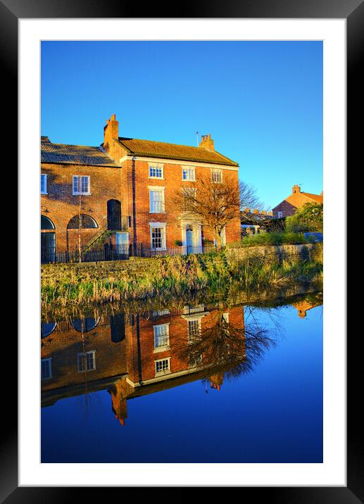 Ripon Canal Framed Mounted Print by Steve Smith