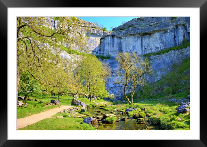 Malham Cove Framed Mounted Print by Steve Smith