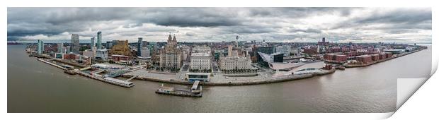 Liverpool Waterfront Panorama Print by Apollo Aerial Photography