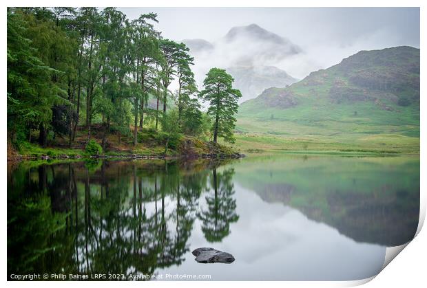 Beautiful Blea Tarn Print by Philip Baines