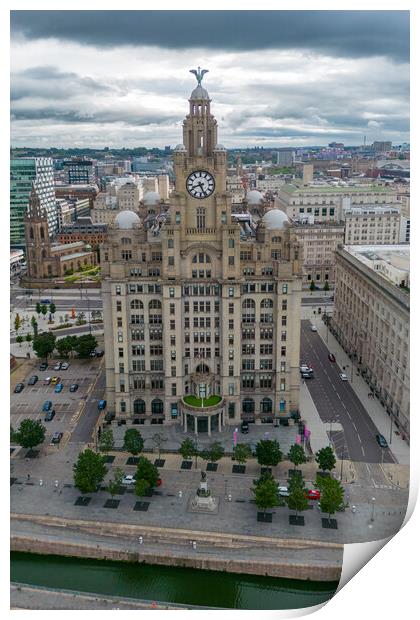The Royal Liver Building Print by Apollo Aerial Photography