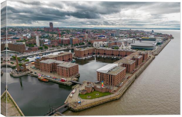 Liverpool's Royal Albert Docks Canvas Print by Apollo Aerial Photography