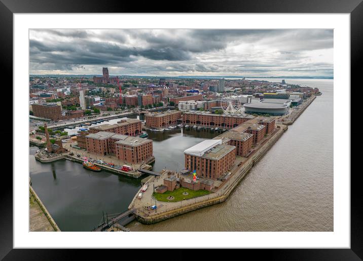 Liverpool's Royal Albert Docks Framed Mounted Print by Apollo Aerial Photography