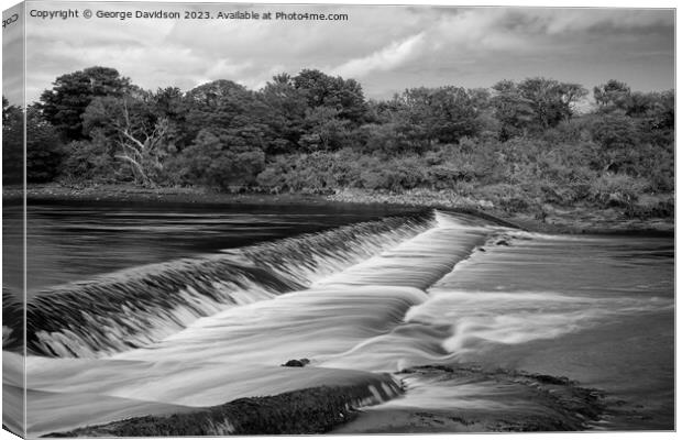 Weir Vision Canvas Print by George Davidson