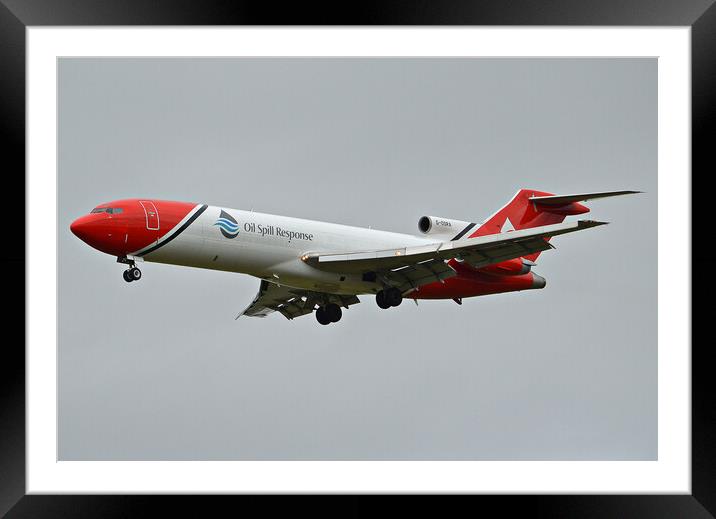 Boeing 727 G-OSRA Framed Mounted Print by Allan Durward Photography