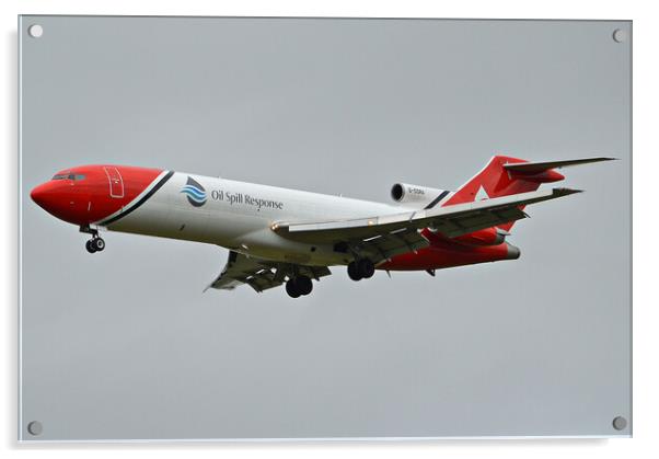 Boeing 727 G-OSRA Acrylic by Allan Durward Photography
