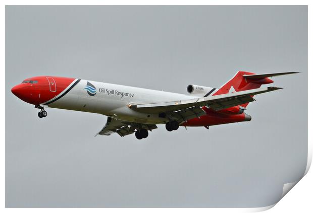 Boeing 727 G-OSRA Print by Allan Durward Photography