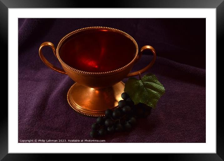 Cup of Wrath 10A Framed Mounted Print by Philip Lehman