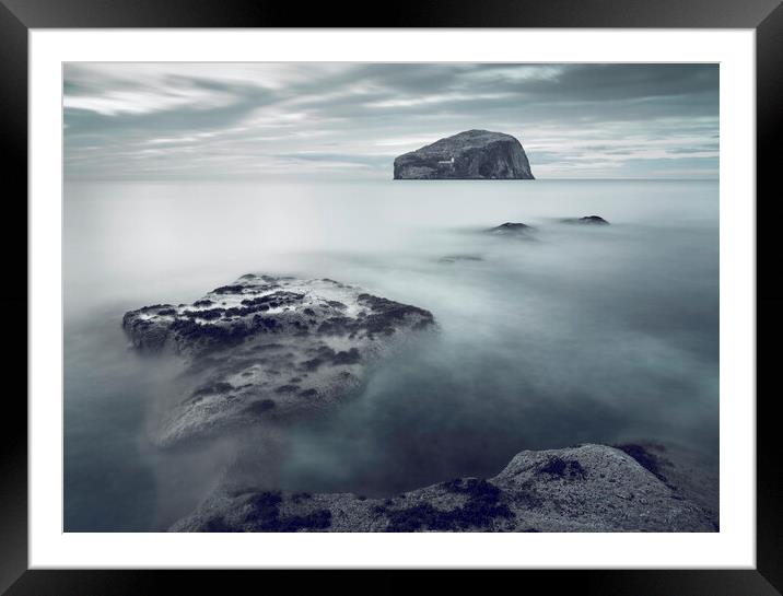 Bass Rock from Seacliff  Framed Mounted Print by Anthony McGeever