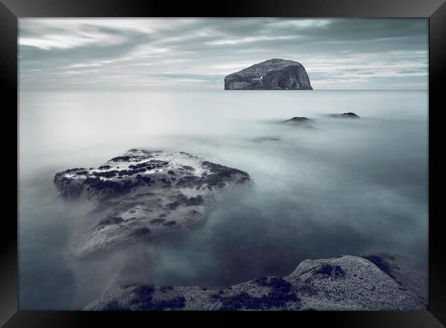 Bass Rock from Seacliff  Framed Print by Anthony McGeever