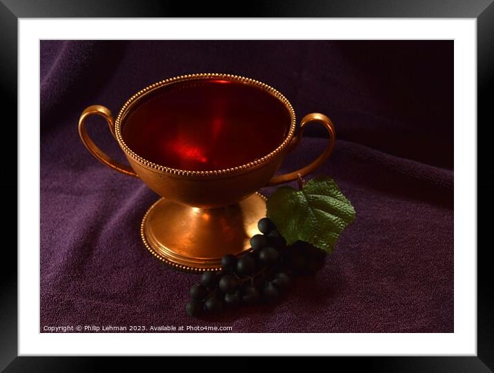 Cup of Wrath 25A Framed Mounted Print by Philip Lehman