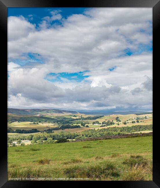 Upper Teesdale Big Sky from Stable Edge Framed Print by Richard Laidler