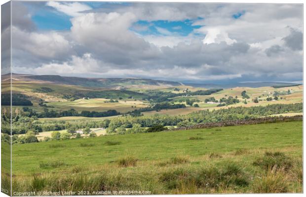 Upper Teesdale Big Sky from Stable Edge (2) Canvas Print by Richard Laidler