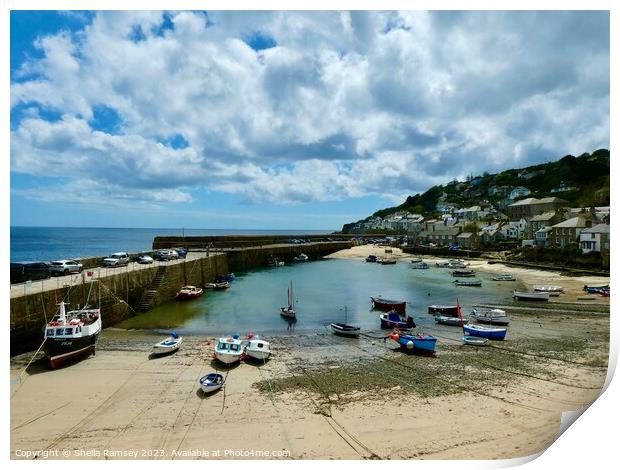 Mousehole Harbour Print by Sheila Ramsey