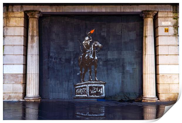 The Duke of Wellington, the Rat & the Cone Print by Rich Fotografi 