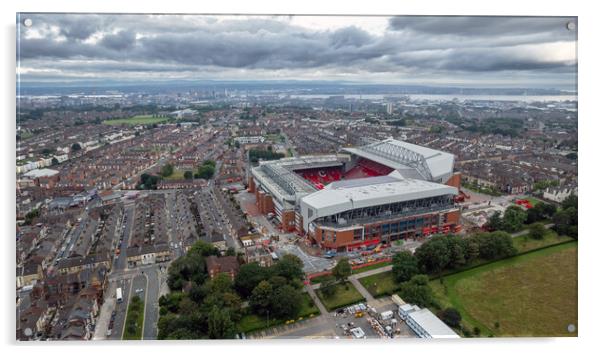 Anfield Stadium Acrylic by Apollo Aerial Photography