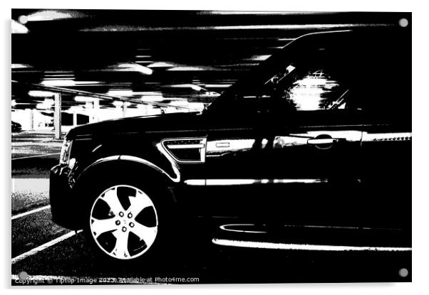 Zoomed Intimacy of Automobile Art Acrylic by Michael bryant Tiptopimage