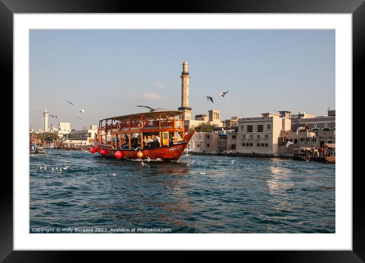 Unveiling Dubai's Saltwater Lifeline Framed Mounted Print by Holly Burgess
