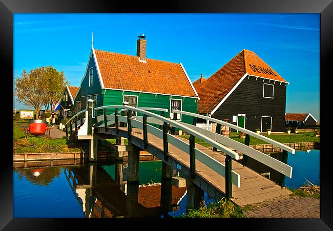 House at Zaanse Schans Framed Print by Jonah Anderson Photography