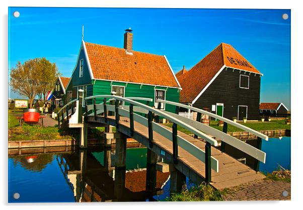 House at Zaanse Schans Acrylic by Jonah Anderson Photography