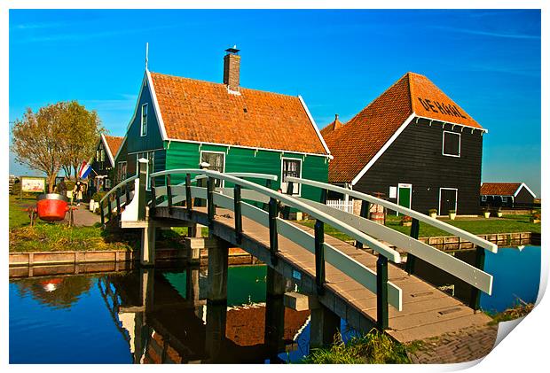House at Zaanse Schans Print by Jonah Anderson Photography
