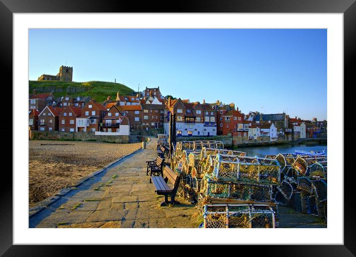 Morning At Whitby Framed Mounted Print by Steve Smith