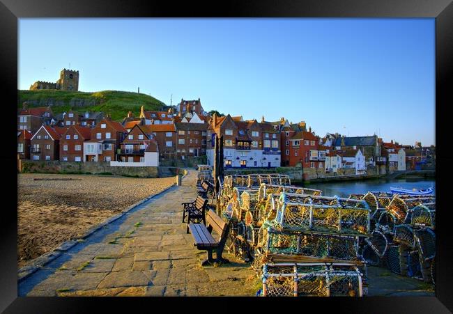 Morning At Whitby Framed Print by Steve Smith