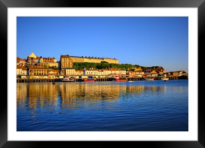 Views to West Cliff Whitby Framed Mounted Print by Steve Smith