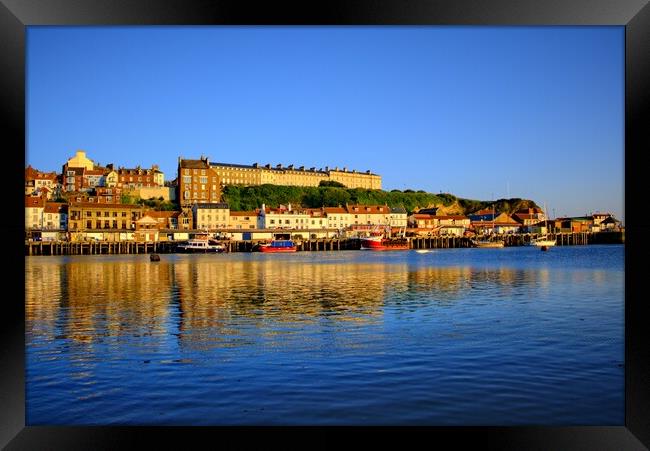 Views to West Cliff Whitby Framed Print by Steve Smith